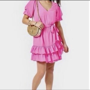 Lilly Pulitzer Martha Stretch Dress Prosecco Pink women’s 6